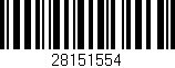 Código de barras (EAN, GTIN, SKU, ISBN): '28151554'