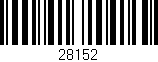 Código de barras (EAN, GTIN, SKU, ISBN): '28152'