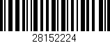 Código de barras (EAN, GTIN, SKU, ISBN): '28152224'