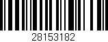 Código de barras (EAN, GTIN, SKU, ISBN): '28153182'