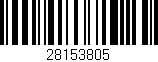 Código de barras (EAN, GTIN, SKU, ISBN): '28153805'