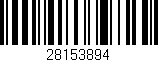 Código de barras (EAN, GTIN, SKU, ISBN): '28153894'