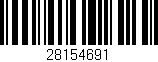 Código de barras (EAN, GTIN, SKU, ISBN): '28154691'