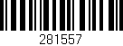 Código de barras (EAN, GTIN, SKU, ISBN): '281557'