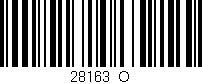 Código de barras (EAN, GTIN, SKU, ISBN): '28163_O'