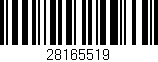 Código de barras (EAN, GTIN, SKU, ISBN): '28165519'
