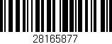 Código de barras (EAN, GTIN, SKU, ISBN): '28165877'
