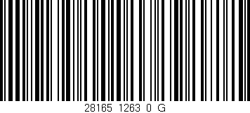 Código de barras (EAN, GTIN, SKU, ISBN): '28165_1263_0_G'