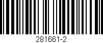 Código de barras (EAN, GTIN, SKU, ISBN): '281661-2'