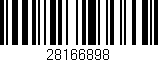 Código de barras (EAN, GTIN, SKU, ISBN): '28166898'