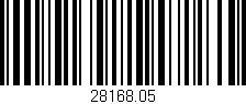 Código de barras (EAN, GTIN, SKU, ISBN): '28168.05'