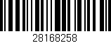 Código de barras (EAN, GTIN, SKU, ISBN): '28168258'