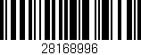 Código de barras (EAN, GTIN, SKU, ISBN): '28168996'