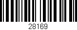 Código de barras (EAN, GTIN, SKU, ISBN): '28169'