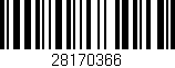 Código de barras (EAN, GTIN, SKU, ISBN): '28170366'