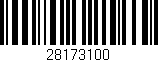 Código de barras (EAN, GTIN, SKU, ISBN): '28173100'