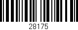 Código de barras (EAN, GTIN, SKU, ISBN): '28175'