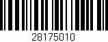 Código de barras (EAN, GTIN, SKU, ISBN): '28175010'