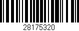 Código de barras (EAN, GTIN, SKU, ISBN): '28175320'