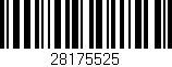 Código de barras (EAN, GTIN, SKU, ISBN): '28175525'
