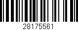 Código de barras (EAN, GTIN, SKU, ISBN): '28175561'