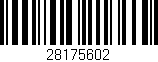 Código de barras (EAN, GTIN, SKU, ISBN): '28175602'