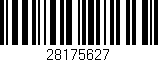 Código de barras (EAN, GTIN, SKU, ISBN): '28175627'