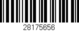 Código de barras (EAN, GTIN, SKU, ISBN): '28175656'