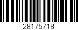 Código de barras (EAN, GTIN, SKU, ISBN): '28175718'
