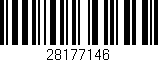 Código de barras (EAN, GTIN, SKU, ISBN): '28177146'
