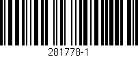 Código de barras (EAN, GTIN, SKU, ISBN): '281778-1'