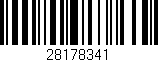 Código de barras (EAN, GTIN, SKU, ISBN): '28178341'