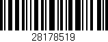 Código de barras (EAN, GTIN, SKU, ISBN): '28178519'