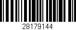 Código de barras (EAN, GTIN, SKU, ISBN): '28179144'