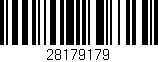 Código de barras (EAN, GTIN, SKU, ISBN): '28179179'