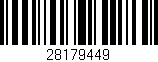 Código de barras (EAN, GTIN, SKU, ISBN): '28179449'