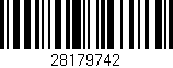Código de barras (EAN, GTIN, SKU, ISBN): '28179742'