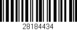 Código de barras (EAN, GTIN, SKU, ISBN): '28184434'