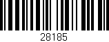 Código de barras (EAN, GTIN, SKU, ISBN): '28185'