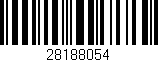 Código de barras (EAN, GTIN, SKU, ISBN): '28188054'