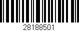 Código de barras (EAN, GTIN, SKU, ISBN): '28188501'