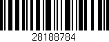 Código de barras (EAN, GTIN, SKU, ISBN): '28188784'