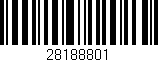 Código de barras (EAN, GTIN, SKU, ISBN): '28188801'