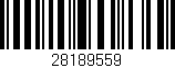 Código de barras (EAN, GTIN, SKU, ISBN): '28189559'