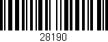 Código de barras (EAN, GTIN, SKU, ISBN): '28190'