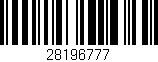 Código de barras (EAN, GTIN, SKU, ISBN): '28196777'