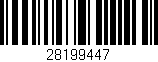 Código de barras (EAN, GTIN, SKU, ISBN): '28199447'