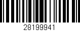 Código de barras (EAN, GTIN, SKU, ISBN): '28199941'