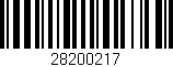 Código de barras (EAN, GTIN, SKU, ISBN): '28200217'
