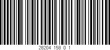 Código de barras (EAN, GTIN, SKU, ISBN): '28204_158_0_1'